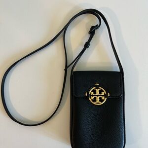 Tory Burch Black Crossbody Cell Phone Case
